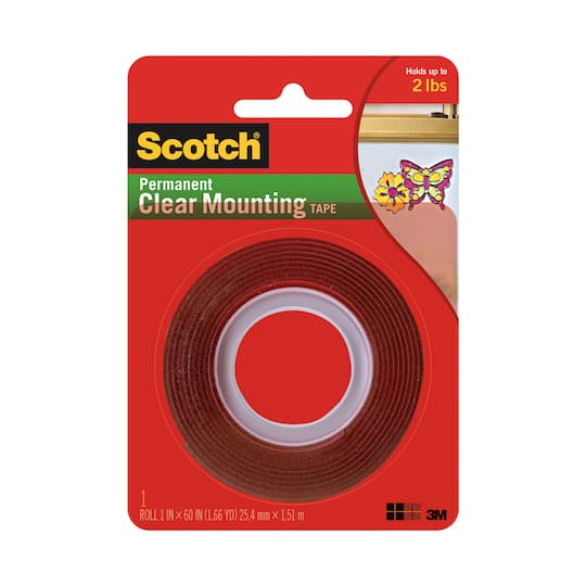 Scotch&#xAE; Permanent Clear Mounting Tape